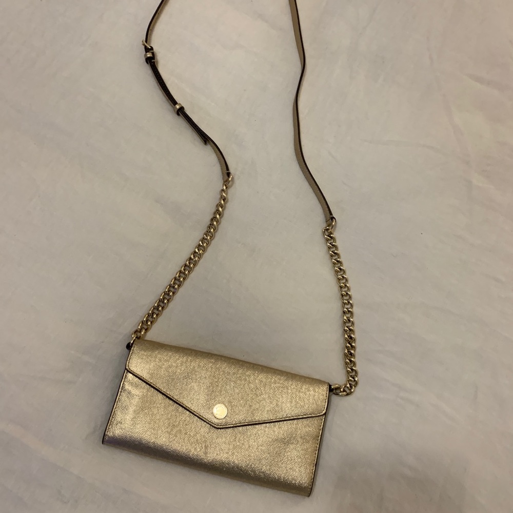 Michael Kors Gold Shimmer Crossbody Bag